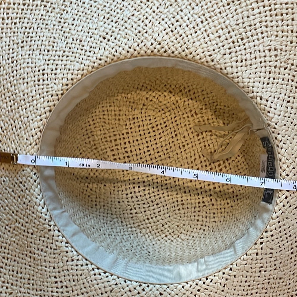 Straw Hat w/ Cowrie Shell band Wide-Brim Raffia Floppy Sun Hat NWOT San Diego Co - Picture 12 of 12